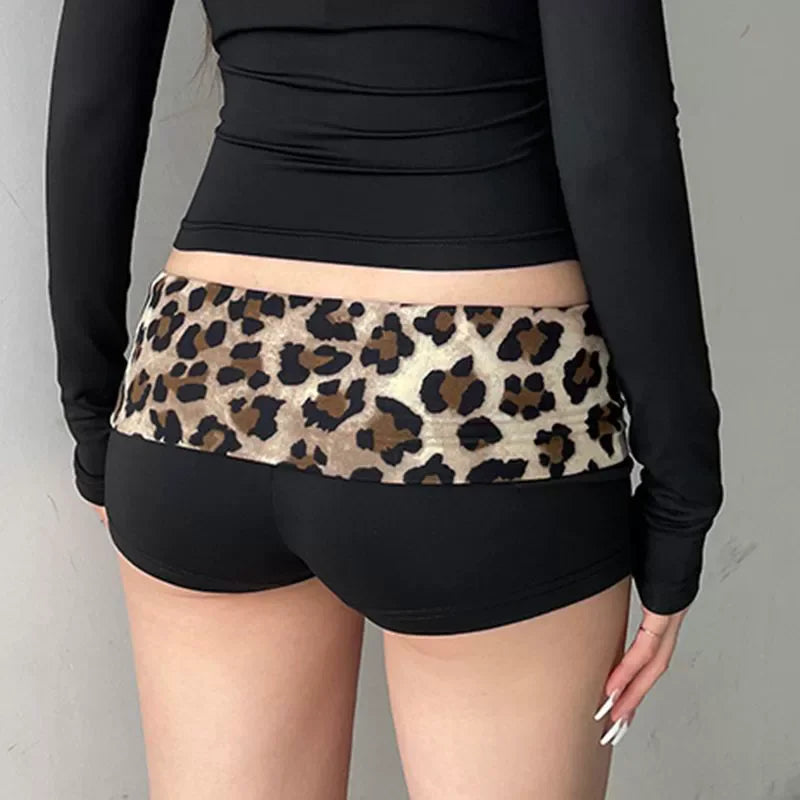 Contrast Patchwork Leopard