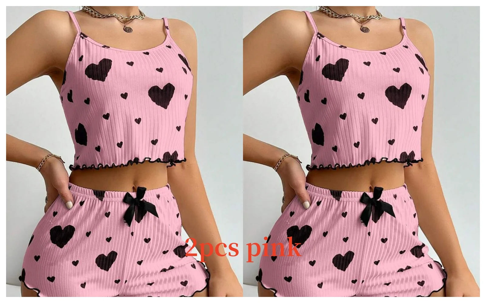 cozy heart summer nightwear