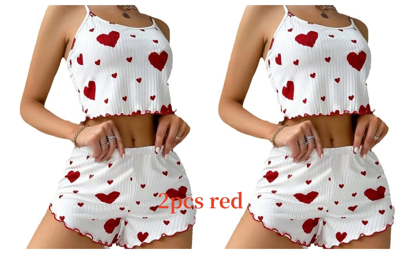 cozy heart summer nightwear