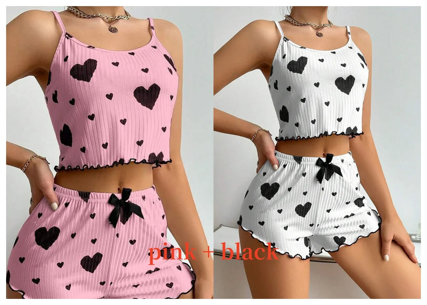 cozy heart summer nightwear