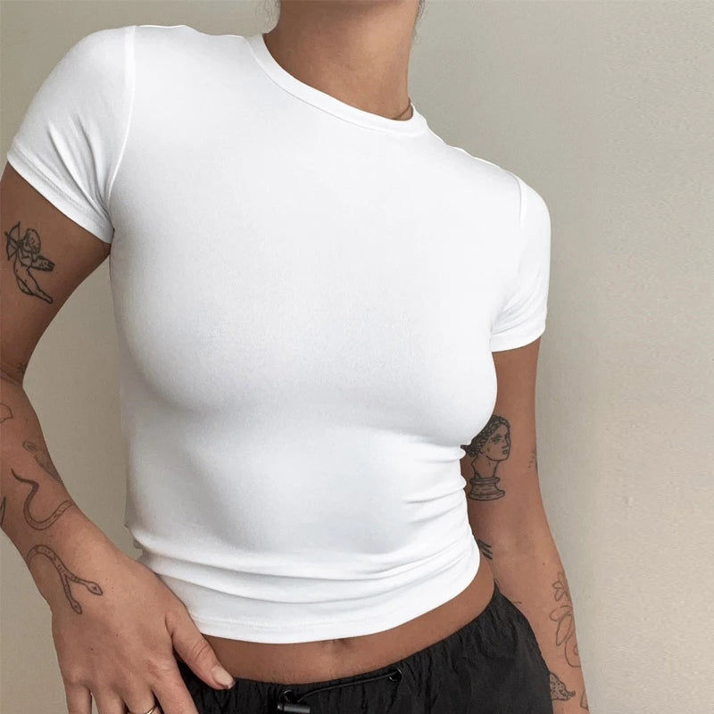 Woman Clothing Short Sleeve T-shirt