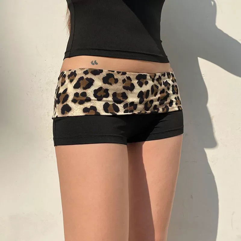 Contrast Patchwork Leopard