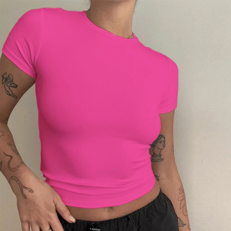Woman Clothing Short Sleeve T-shirt