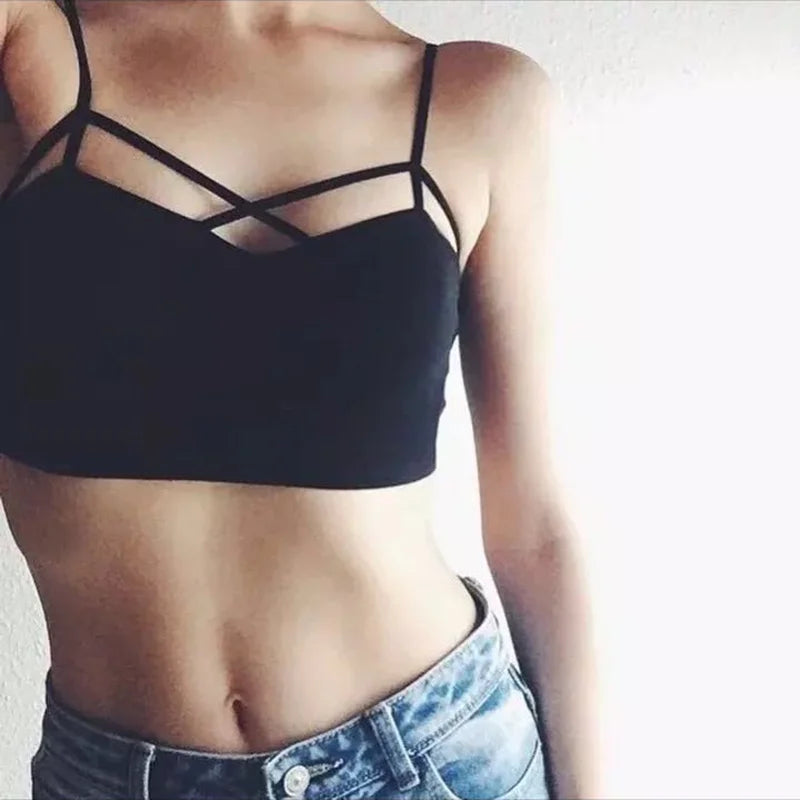Summer Sexy Crop top Women Cotton