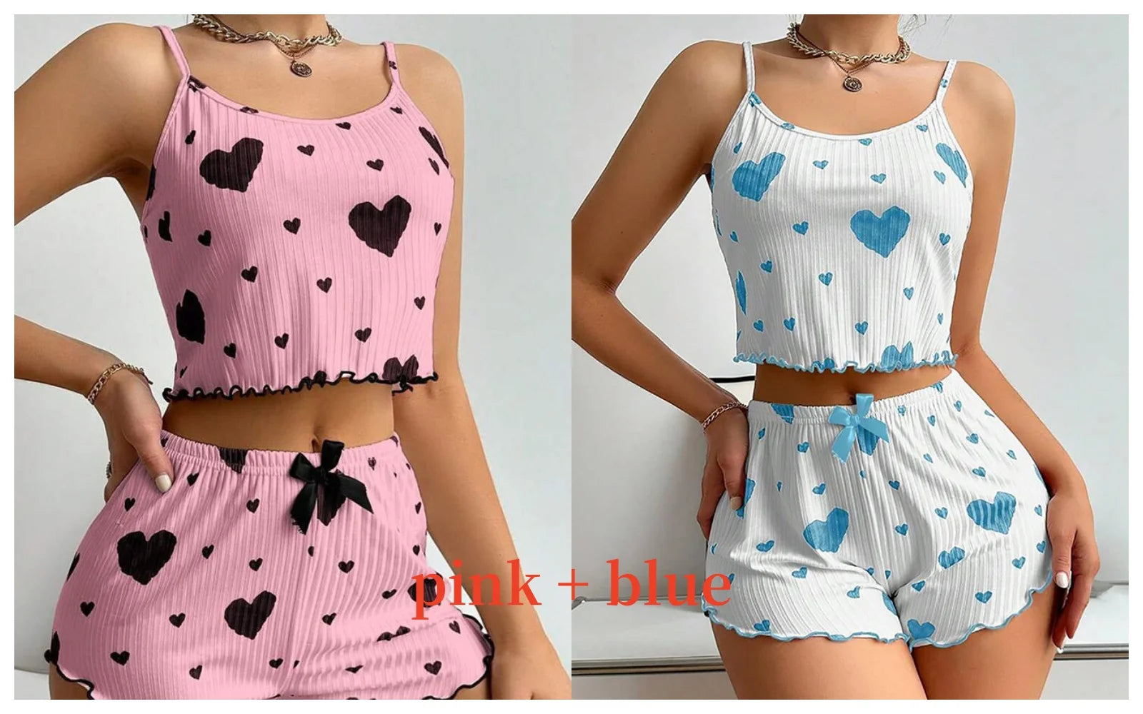 cozy heart summer nightwear