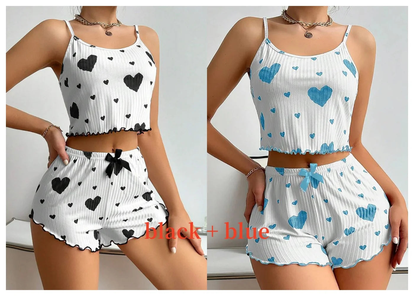 cozy heart summer nightwear
