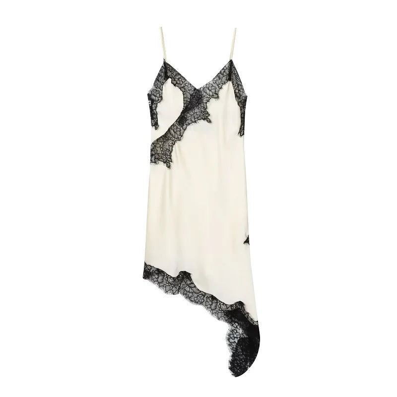 MUJER Lace Slip Mini Dress