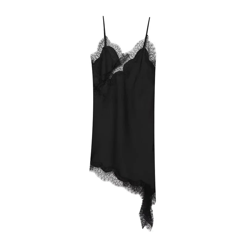 MUJER Lace Slip Mini Dress
