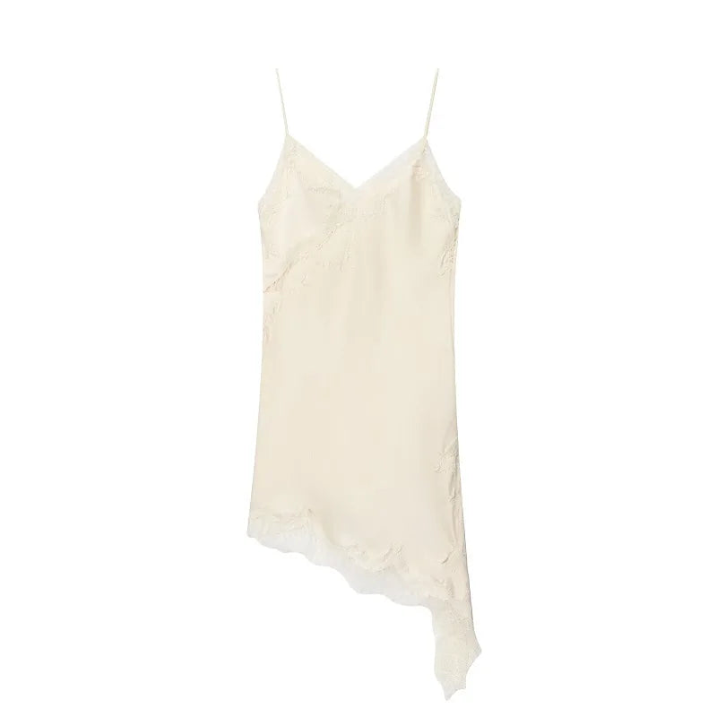 MUJER Lace Slip Mini Dress