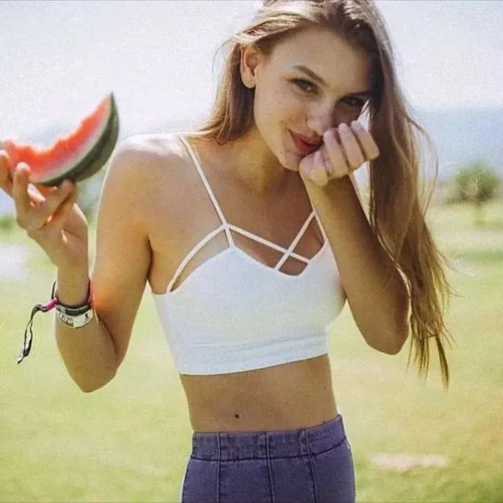 Summer Sexy Crop top Women Cotton