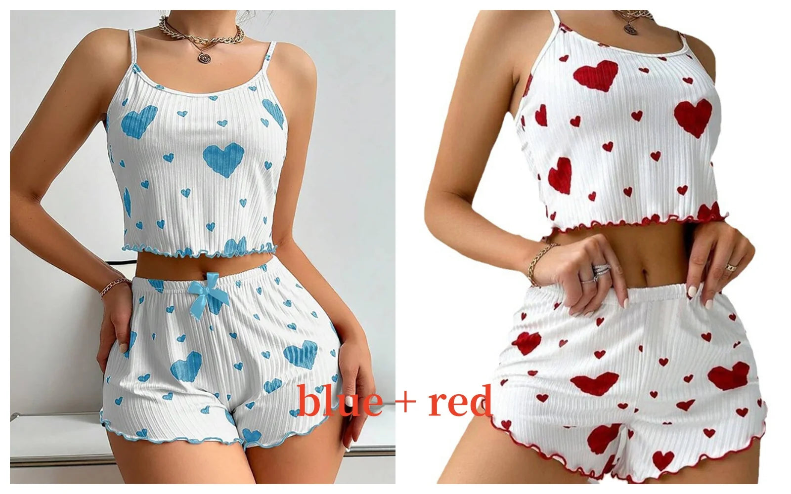 cozy heart summer nightwear